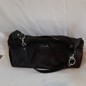 Coach bag small black canvas